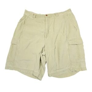 Tommy Bahama Cargo Shorts 38 Mens Beige Outdoors Camping Hiking 9" 22" Gorpcore